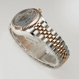 28mm Steel and 18k Everose Gold MOP Diamond Dial Jubilee