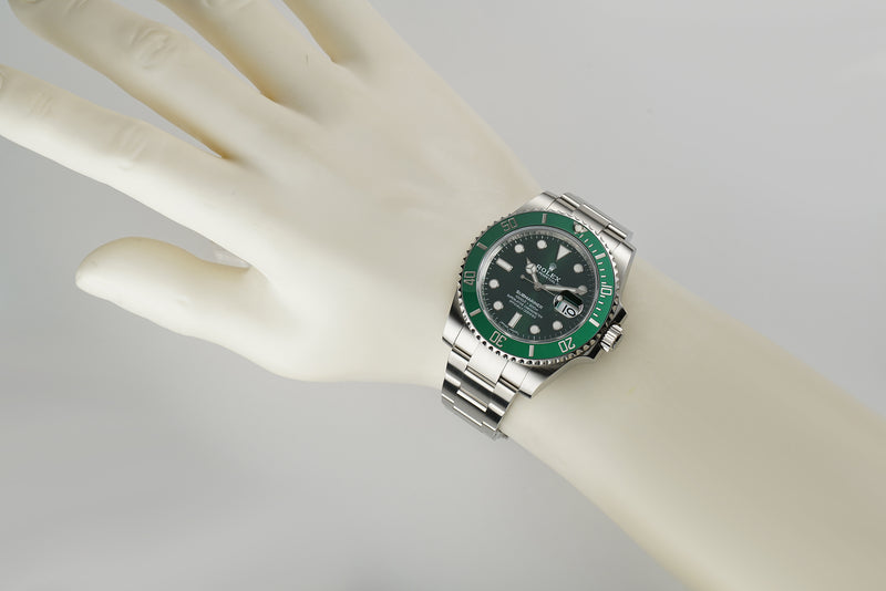 40mm Hulk Steel Green Dial Ceramic Bezel Full Set 2018