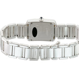 20mm Vintage Ladies Tank Francaise 18k White Gold Quartz Box and Papers 2000
