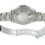 40mm Steel Black Bezel Insert P Serial Circa 2000 With RubberB Strap