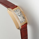 30mm Tank Anglaise 18k RG Diamonds Auto