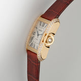 30mm Tank Anglaise 18k RG Diamonds Auto