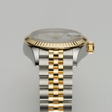 28mm Steel & 18k YG MOP Mother of Pearl Diamond Dial Jubilee