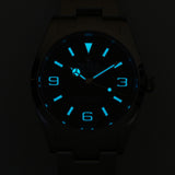 Steel 36MM Black Dial