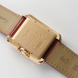 30mm Tank Anglaise 18k RG Diamonds Auto