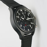 45mm Top Gun Chronograph Ceramic Black Dial