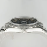 36mm Vintage Steel Engine Turned Slate Grey Dial Circa 1973