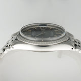 36mm Vintage Steel Engine Turned Slate Grey Dial Circa 1973