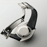 40mm Black Ceramic Bezel Black Dial RubberB