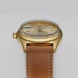 36mm Vintage 18k YG Silver Pie Pan Dial Circa 1968