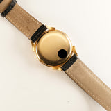 34mm Vintage 18k Rose Gold Mechanical Dress Watch