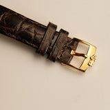 26mm Vintage Dress Watch 18k Yellow Gold Hobnail Dial