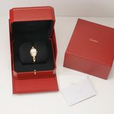 19mm 18k Yellow Gold Bangle Silver Roman Dial Size 16