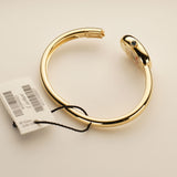 19mm 18k Yellow Gold Bangle Silver Roman Dial Size 16