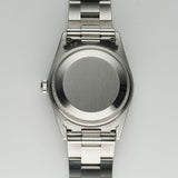 34mm Vintage Date Steel Engine Turned Bezel Blue Dial