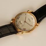 34mm Vintage 18k Rose Gold Mechanical Dress Watch