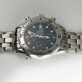 42mm Steel Chronograph Blue Dial