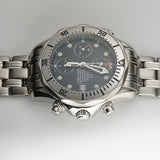 42mm Steel Chronograph Blue Dial