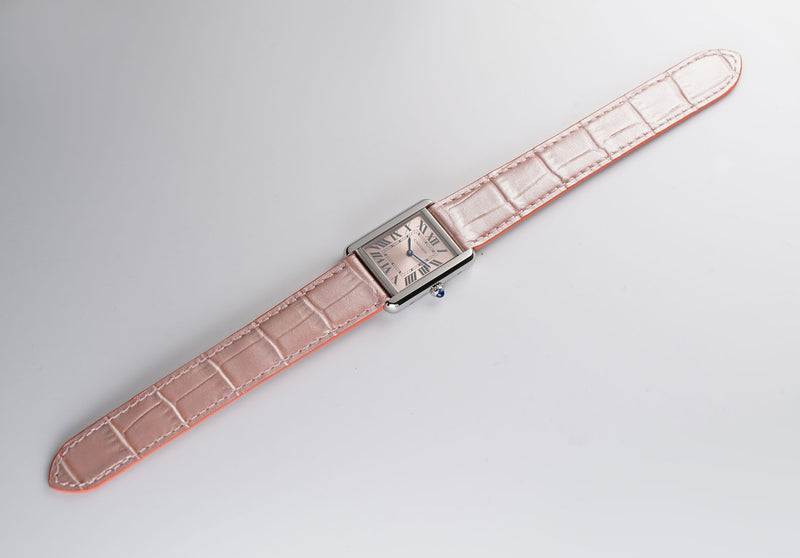 24mm Tank Solo Ladies Steel Pink Dial and Strap 2015