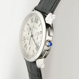 40mm Chronograph Steel Silver Dial Auto 2018