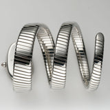 35mm Tubogas Double Spiral Steel Silver Dial