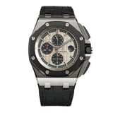 44mm Chrono Steel Ceramic Bezel Panda Unpolished