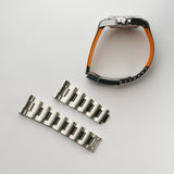 42mm White Dial Orange Hand Caliber 3285 Black RubberB Included