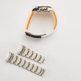 42mm White Dial Orange Hand Caliber 3285 White RubberB Included