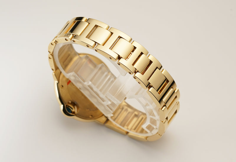 33mm 18k Yellow Gold Silver Dial Auto