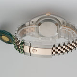 36mm Steel & 18k RG MOP Mother of Pearl Diamond Dial Jubilee