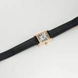 22mm Tank Louis 18k RG Diamond Bezel