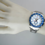 44mm Regatta Chrono Steel Blue Ceramic Bezel 2015
