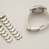 39mm No-Date Steel Dark Rhodium Index Dial With RubberB