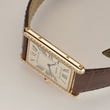 32mm Tank Louis XL Extra Flat 18k RG Diamond Bezel