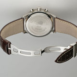 39mm Transatlantique Flyback Chrono Steel Black Dial