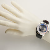 42mm Universal Time True Second Steel Blue Dial 2015