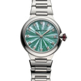 33mm Steel Green MOP Diamond Dial