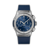 42mm Titanium Chronograph Blue Dial