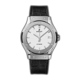 42mm Titanium Opalin Silver Dial