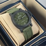 40mm Quaranta Carbotech Green Dial