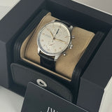 Portuguese Chronograph Stainless Steel 41mm Silver Plated Dial