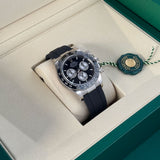 40mm 18k White Gold Ceramic Bezel Black Dial Oysterflex Caliber 4131