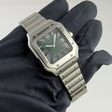 35mm Medium Steel Green Dial