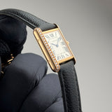 22mm Tank Louis 18k RG Diamond Bezel