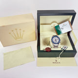 44mm Regatta Chrono Steel Blue Ceramic Bezel 2015