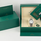 36mm Steel White Roman Dial Fluted Bezel Jubilee