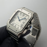 35mm Medium Steel Silver Dial Auto Cartier Serviced