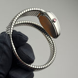 35mm Tubogas Single Spiral Steel Silver Dial