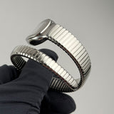 35mm Tubogas Single Spiral Steel Silver Dial