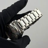 41mm Aqua Terra Captain's Watch Silver Teak Dial